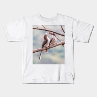 Grey Hornbill Courtship Ritual Kids T-Shirt